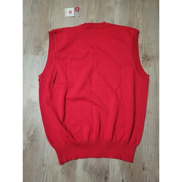 Nwt Cotton Traders Sport Vintage Golf Sweater Vest Red size XL - Picture 2 of 5